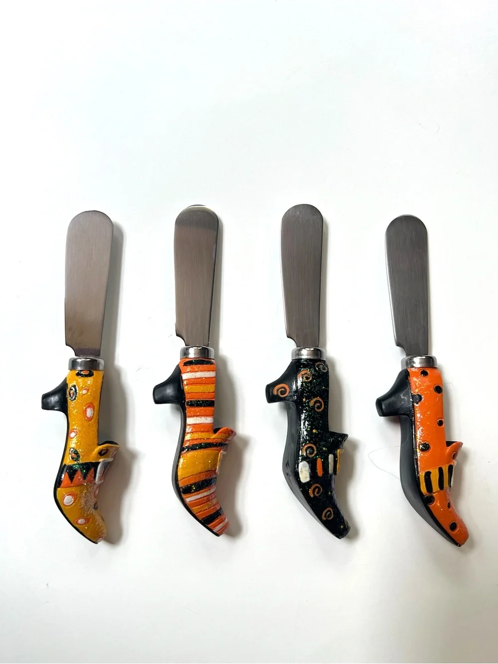 Halloween Witch Boots Cheese Spreaders Set